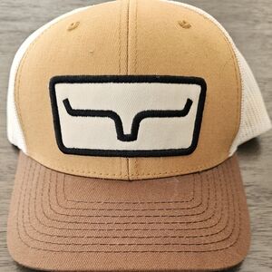 Kimes Ranch Tan and Brown Trucker Hat